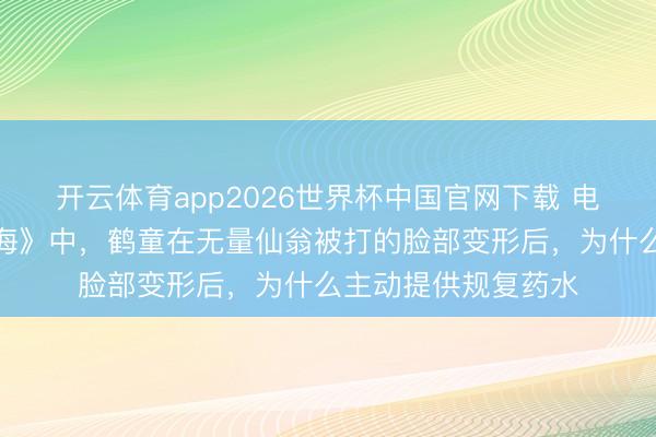 开云体育app2026世界杯中国官网下载 电影《哪吒之魔童闹海》中，鹤童在无量仙翁被打的脸部变形后，为什么主动提供规复药水